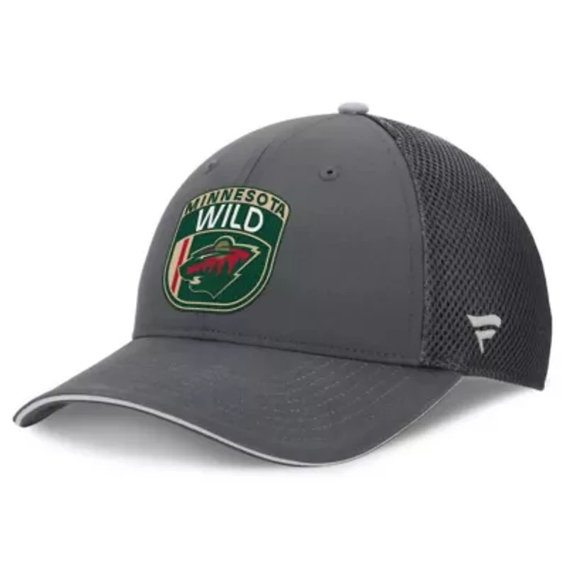 NHL Fanatics Minnesota Wild Authentic Pro Home Ice Trucker Adjustable Hat