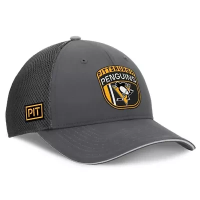 NHL Fanatics Pittsburgh Penguins Authentic Pro Home Ice Trucker Adjustable Hat