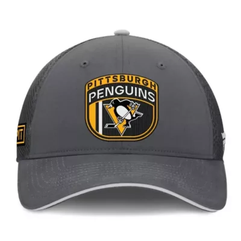 NHL Fanatics Pittsburgh Penguins Authentic Pro Home Ice Trucker Adjustable Hat