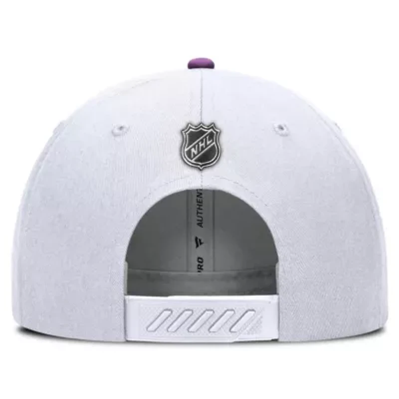 NHL Fanatics New Jersey Devils Authentic Pro Hockey Fights Cancer Adjustable Hat