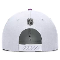 NHL Fanatics Seattle Kraken Authentic Pro Hockey Fights Cancer Adjustable Hat