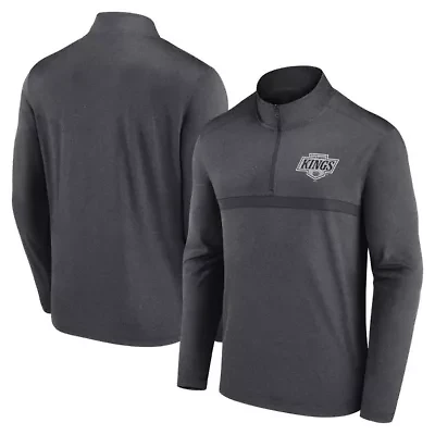 NHL Los Angeles Kings Head-to-Head Raglan Quarter-Zip Top