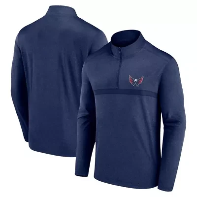NHL Washington Capitals Head-to-Head Raglan Quarter-Zip Top