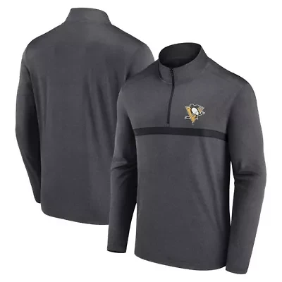NHL Pittsburgh Penguins Head-to-Head Raglan Quarter-Zip Top