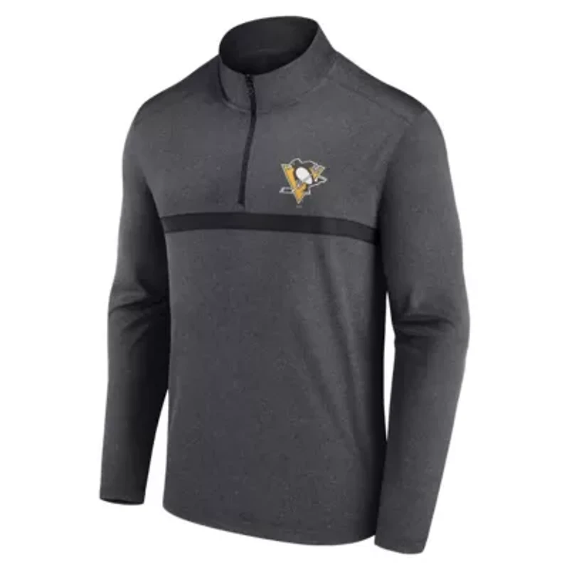 NHL Pittsburgh Penguins Head-to-Head Raglan Quarter-Zip Top
