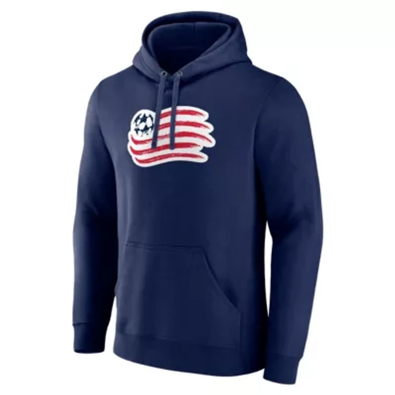 MLS Fanatics New England Revolution Official Logo Pullover Hoodie
