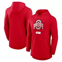 NCAA Nike Ohio State Buckeyes Primetime Tri-Blend Dri-FIT Long Sleeve Hoodie T-Shirt