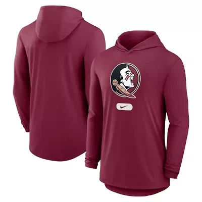 NCAA Nike Florida State Seminoles Primetime Tri-Blend Dri-FIT Long Sleeve Hoodie T-Shirt