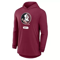 NCAA Nike Florida State Seminoles Primetime Tri-Blend Dri-FIT Long Sleeve Hoodie T-Shirt