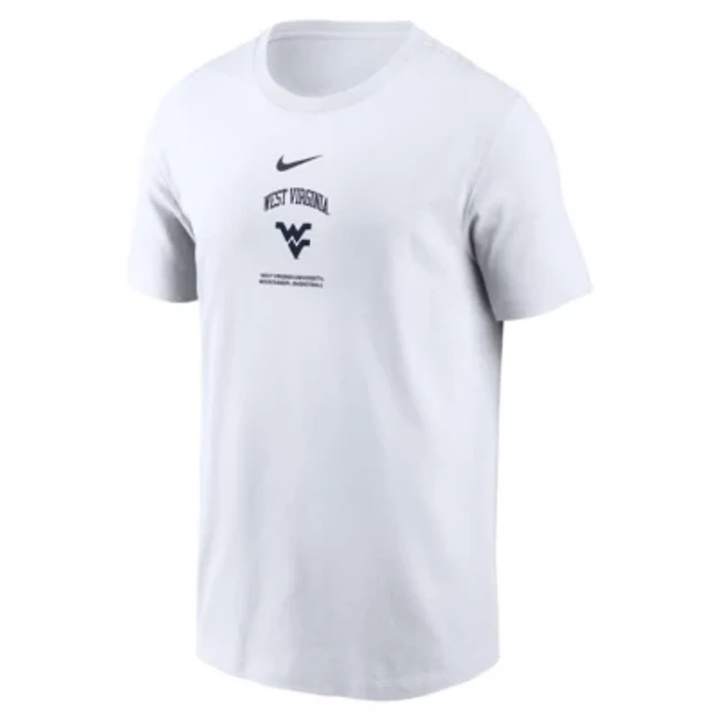 NCAA Nike West Virginia Mountaineers 2024 On-Court Basketball Performance T-Shirt