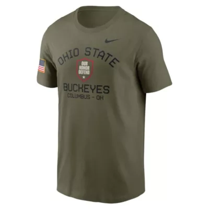 NCAA Nike Ohio State Buckeyes 2024 Military Appreciation Performance T-Shirt