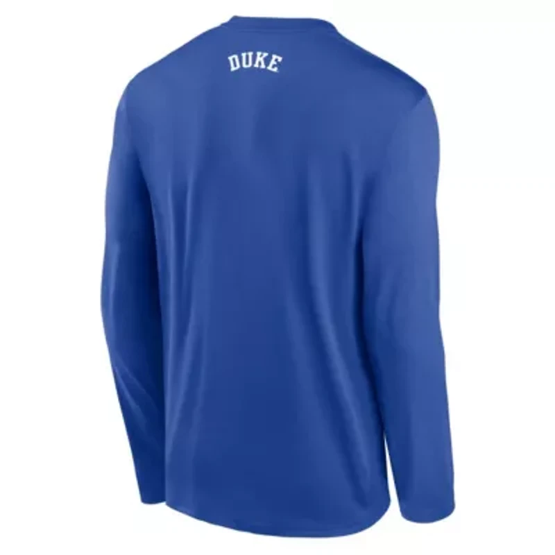Duke Blue Devils NCAA Nike On-Court Basketball Shootaround Dri-FIT Long Sleeve T-Shirt