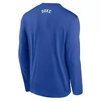 Duke Blue Devils NCAA Nike On-Court Basketball Shootaround Dri-FIT Long Sleeve T-Shirt
