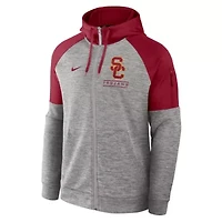 NCAA Nike USC Trojans Fitness Raglan Performance Full-Zip Hoodie