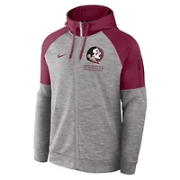 NCAA Nike Florida State Seminoles Fitness Raglan Performance Full-Zip Hoodie