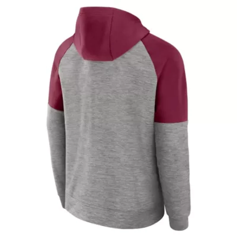 NCAA Nike Florida State Seminoles Fitness Raglan Performance Full-Zip Hoodie