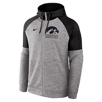 NCAA Nike Iowa Hawkeyes Fitness Raglan Performance Full-Zip Hoodie