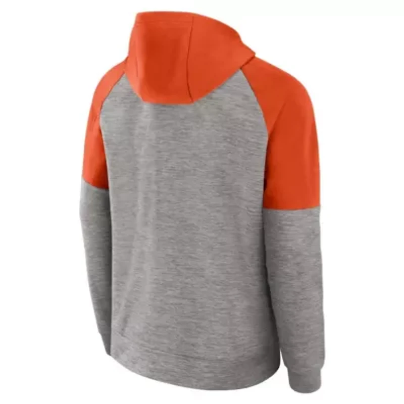 NCAA Nike Clemson Tigers Fitness Raglan Performance Full-Zip Hoodie