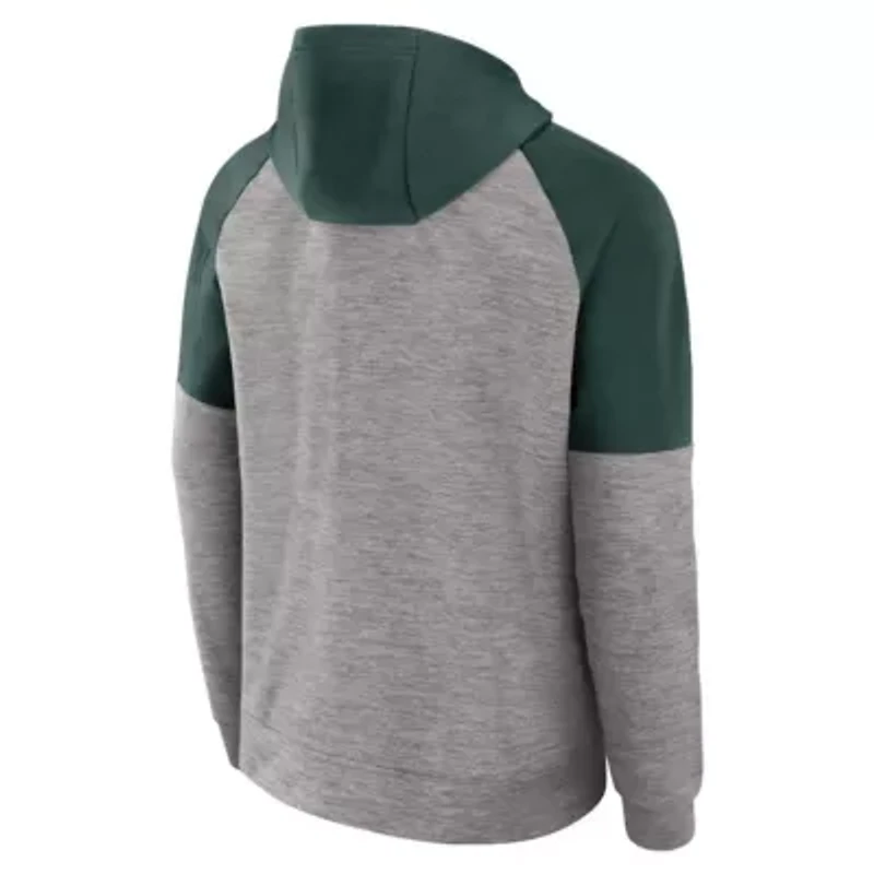NCAA Nike Michigan State Spartans Fitness Raglan Performance Full-Zip Hoodie