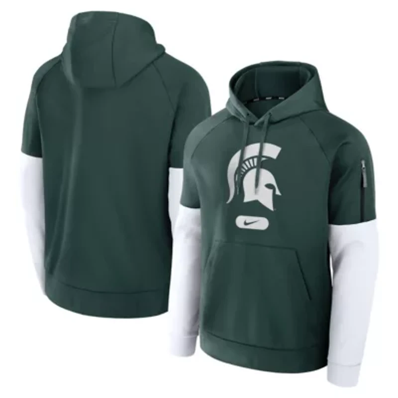 NCAA Nike Michigan State Spartans Fitness Performance Pullover Hoodie