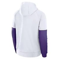 NCAA Nike LSU Tigers Fitness Raglan Performance Pullover Hoodie