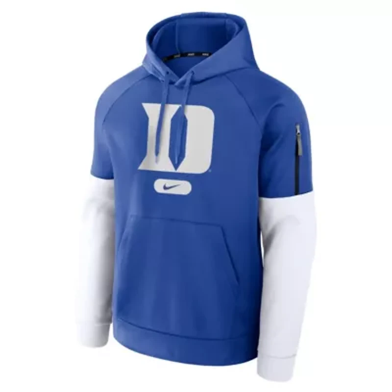 Duke Blue Devils NCAA Nike Fitness Raglan Performance Pullover Hoodie