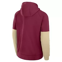 NCAA Nike Florida State Seminoles Fitness Raglan Performance Pullover Hoodie