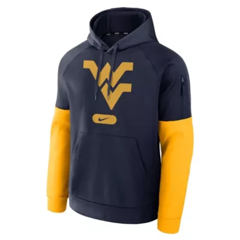 NCAA Nike West Virginia Mountaineers Fitness Performance Pullover Hoodie