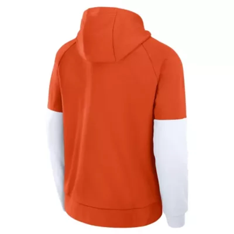 NCAA Nike Clemson Tigers Fitness Raglan Performance Pullover Hoodie