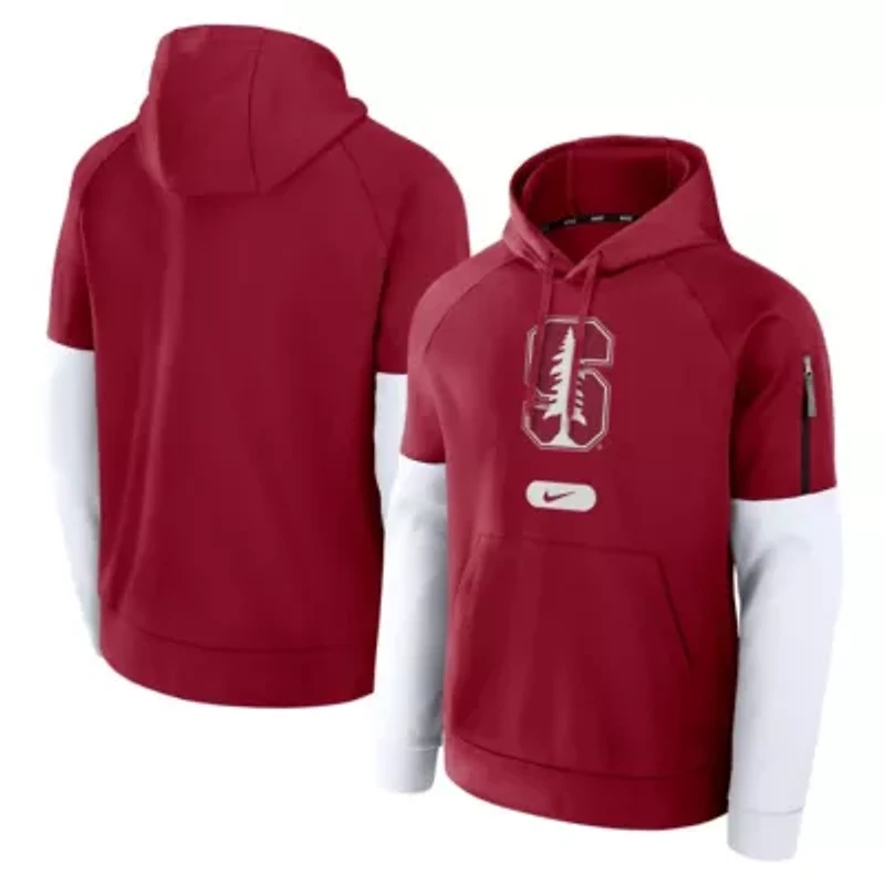 Stanford Cardinal NCAA Nike Fitness Performance Pullover Hoodie