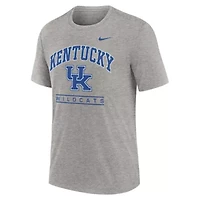 NCAA Nike Kentucky Wildcats Arch Over Logo Tri-Blend T-Shirt