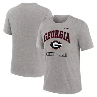 NCAA Nike Georgia Bulldogs Arch Over Logo Tri-Blend T-Shirt