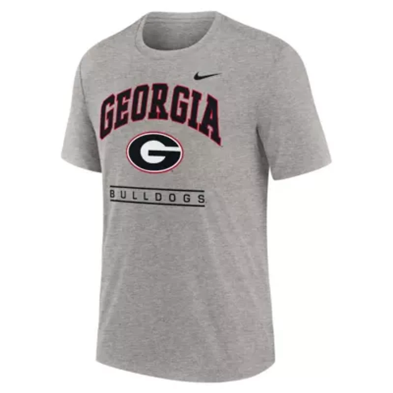 NCAA Nike Georgia Bulldogs Arch Over Logo Tri-Blend T-Shirt