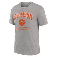 NCAA Nike Clemson Tigers Arch Over Logo Tri-Blend T-Shirt