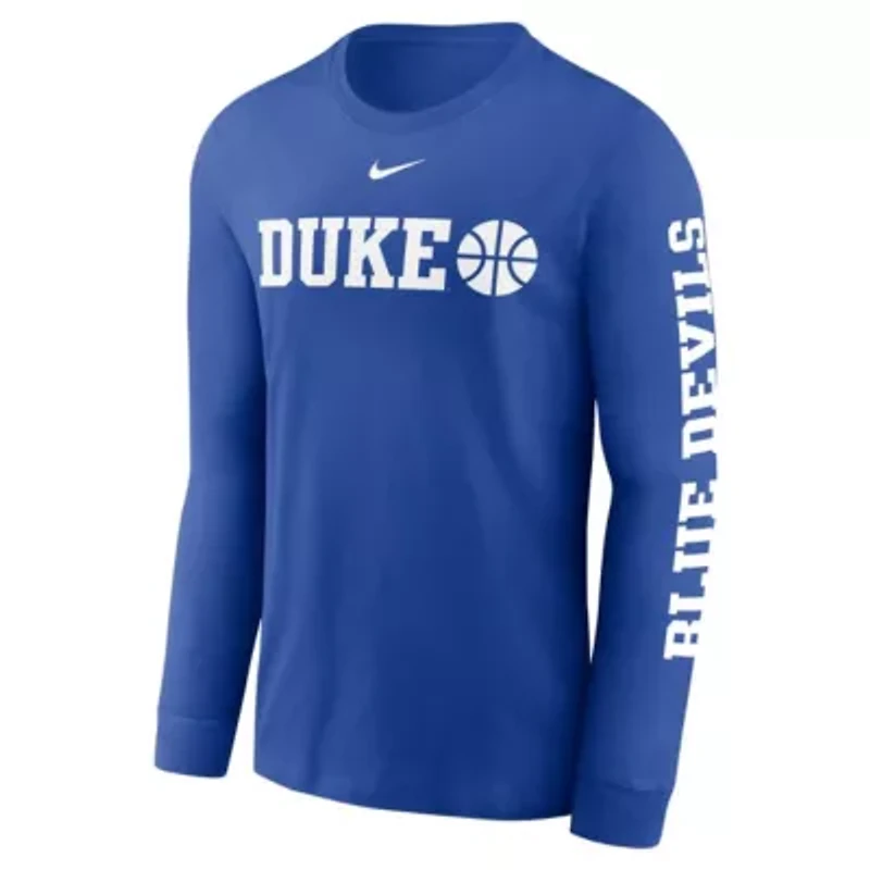 Duke Blue Devils NCAA Nike Basketball Icon Two-Hit Long Sleeve T-Shirt