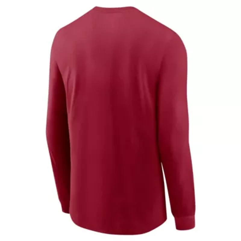 Alabama Crimson Tide NCAA Nike Basketball Icon Two-Hit Long Sleeve T-Shirt