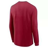 Alabama Crimson Tide NCAA Nike Basketball Icon Two-Hit Long Sleeve T-Shirt