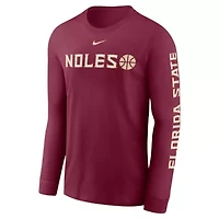 NCAA Nike Florida State Seminoles Basketball Icon Two-Hit Long Sleeve T-Shirt