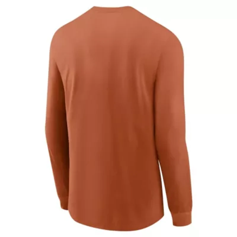 NCAA Nike Texas Longhorns Basketball Icon Two-Hit Long Sleeve T-Shirt