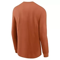 NCAA Nike Texas Longhorns Basketball Icon Two-Hit Long Sleeve T-Shirt