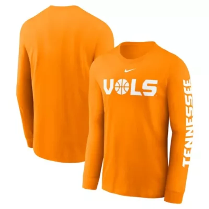 NCAA Nike Tennessee Volunteers Basketball Icon Two-Hit Long Sleeve T-Shirt