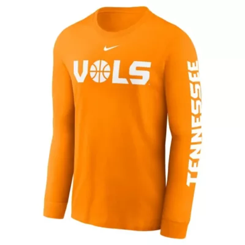 NCAA Nike Tennessee Volunteers Basketball Icon Two-Hit Long Sleeve T-Shirt