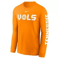NCAA Nike Tennessee Volunteers Basketball Icon Two-Hit Long Sleeve T-Shirt