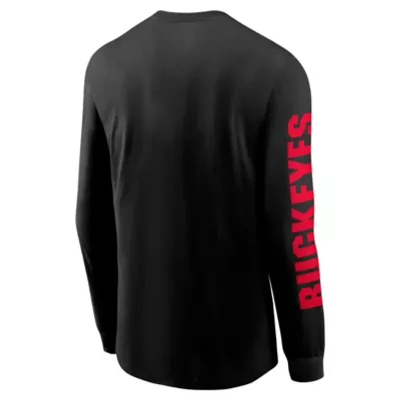 NCAA Nike Ohio State Buckeyes Basketball Icon Two-Hit Long Sleeve T-Shirt
