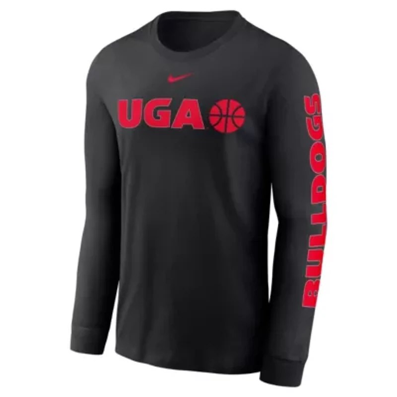 NCAA Nike Georgia Bulldogs Basketball Icon Two-Hit Long Sleeve T-Shirt