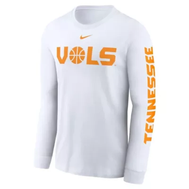 NCAA Nike Tennessee Volunteers Basketball Icon Two-Hit Long Sleeve T-Shirt