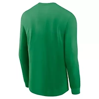 NCAA Nike Oregon Ducks Basketball Icon Two-Hit Long Sleeve T-Shirt