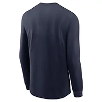 NCAA Nike Penn State Nittany Lions Basketball Icon Two-Hit Long Sleeve T-Shirt