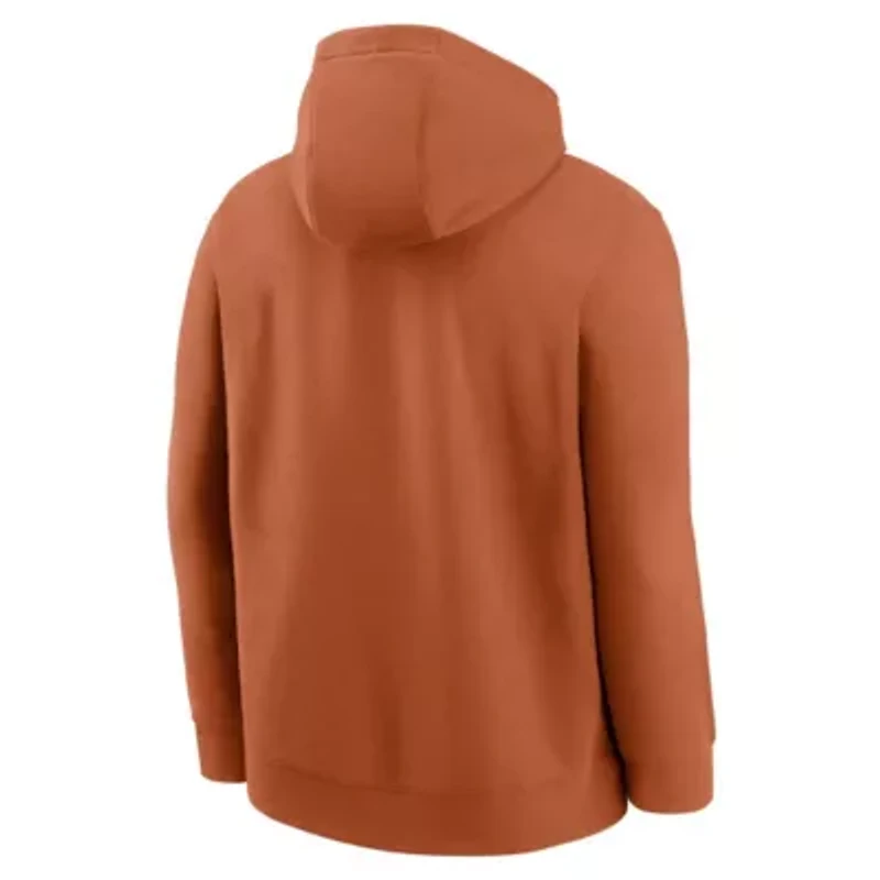 NCAA Nike Texas Longhorns Basketball Icon Club Fleece Pullover Hoodie