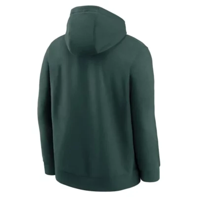 NCAA Nike Michigan State Spartans Basketball Icon Club Fleece Pullover Hoodie
